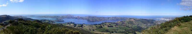 Panorama of the Dunedin and Otago Peninsula