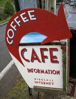 Penguin Cafe Sign