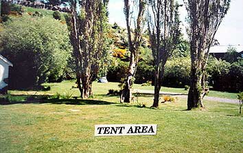 Portobello Village Tourist Park tent area