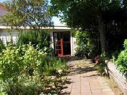 Rosemary entrance from garden